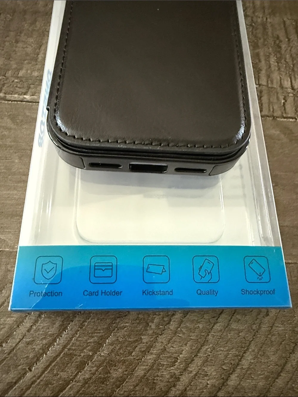 iPhone 17 Pro Wallet Case - Leather Phone Sleeve Case with Card Holder - NIB